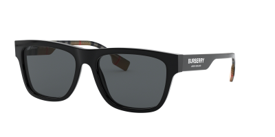 BURBERRY Lunettes de soleil  Be4293 col. 377381 Hommes Carr&eacute; Noir