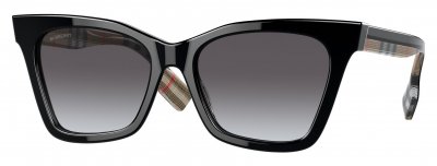 BURBERRY Lunettes de soleil  Be4346 elsa col. 39428g Femme G&eacute;om&eacute;trique Noir