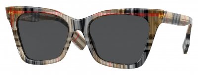 BURBERRY Lunettes de soleil  Be4346 elsa col. 394487 Femme G&eacute;om&eacute;trique Brun clair