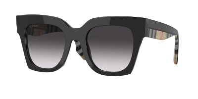 BURBERRY Lunettes de soleil  Be4364 kitty col. 39428g Femme Carr&eacute; Noir