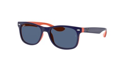 RAY BAN Lunettes de soleil carr&eacute;es RJ9052S Bleu 