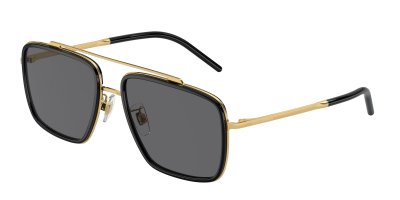DOLCE & GABBANA Lunettes de soleil  Dg2220 col. 02/81 Hommes Carr&eacute; Noir