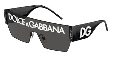 DOLCE & GABBANA Lunettes de soleil  Dg2233 col. 01/87 Hommes Carr&eacute; Noir