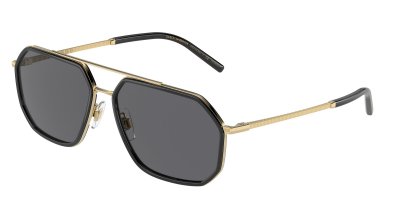 DOLCE & GABBANA Lunettes de soleil  Dg2285 col. 02/81 Hommes Pilot Noir