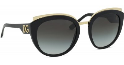 DOLCE & GABBANA Lunettes de soleil  Dg4383 col. 501/8g Femme Papillon Noir
