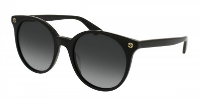 GUCCI Lunettes de soleil  Gg0091s col. 001 Femme Ronds Noir