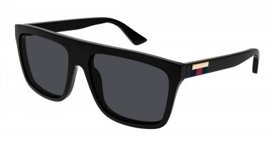 GUCCI Lunettes de soleil  Gg0748s col. 001 Hommes Carr&eacute; Noir