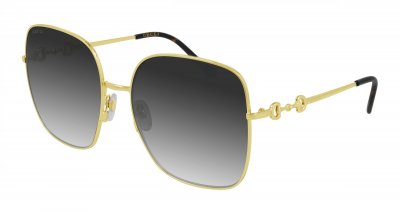 GUCCI Lunettes de soleil  Gg0879s col. 001 Femme Carr&eacute; Or