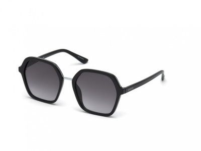 GUESS Lunettes de soleil  Gu7557 col. 01b Femme G&eacute;om&eacute;trique Noir