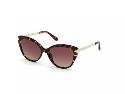 GUESS Lunettes de soleil  Gu7658 col. 52f Femme Cat eye Havana