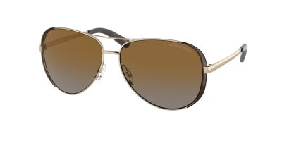 MICHAEL KORS Lunettes de soleil polaris&eacute;es CHELSEA MK5004 Marron 