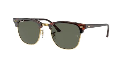 RAY BAN Lunettes de soleil polaris&eacute;es CLUBMASTER RB3016 Marron 