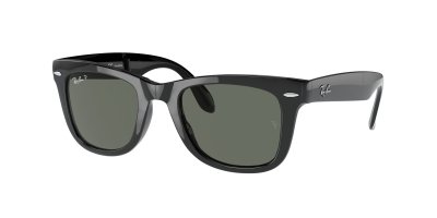 RAY BAN Lunettes de soleil polaris&eacute;es FOLDING WAYFARER RB4105 Noir 