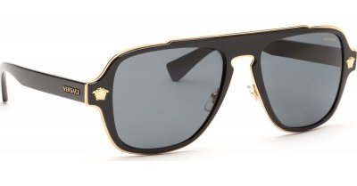 VERSACE Lunettes de soleil polaris&eacute;es VE2199 Noir 