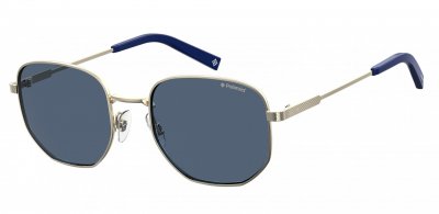 POLAROID Lunettes de soleil  Pld 2081/s/x col. 3yg/c3 Hommes Carr&eacute; Or