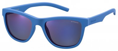 POLAROID Lunettes de soleil  Pld 8018/s col. zdi/jy Enfants Carr&eacute; Bleu