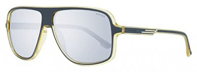 POLICE Lunettes de soleil  Spl961 offset 2 col. kaup Hommes Carr&eacute; Gris