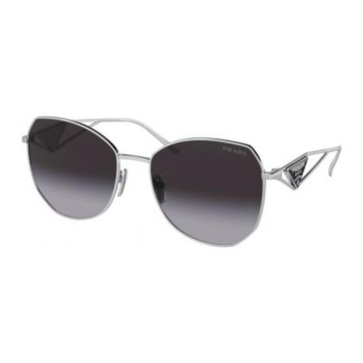 PRADA Lunettes de soleil  Pr 57ys col. 1bc5d1 Femme G&eacute;om&eacute;trique Argent