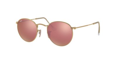 RAY BAN Lunettes de soleil RAY-BAN RB 3447 112/Z2 Round Flash Lenses 53/21