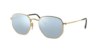 RAY BAN Lunettes de soleil RAY-BAN RB 3548N 001/30 Hexagonal Flat Lenses 48/21