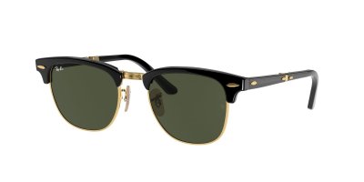 RAY BAN Lunettes de soleil Ray - ban Rb2176 clubmaster folding col. 901 Unisexe Carr&eacute; Noir
