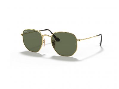 RAY BAN Lunettes de soleil Ray-ban Rb3548n hexagonal col. 001 Hommes Carr&eacute; Or