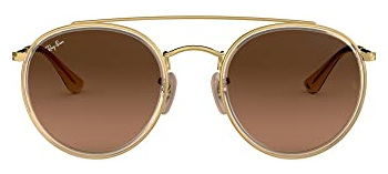 RAY BAN Lunettes de soleil Ray-ban Rb3647n col. 912443 Unisexe Ronds Or