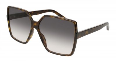 SAINT LAURENT Lunettes de soleil  Sl 232 betty col. 003 Femme Oversize Havana