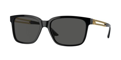 VERSACE Lunettes de soleil  Ve4307 col. gb1/87 Hommes Carr&eacute; Noir