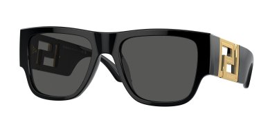VERSACE Lunettes de soleil  Ve4403 col. gb1/87 Hommes Carr&eacute; Noir