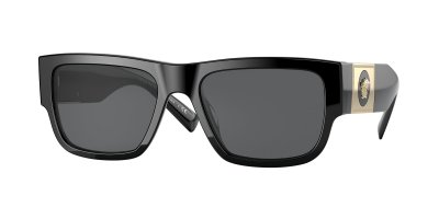 VERSACE Lunettes de soleil  Ve4406 col. gb1/87 Hommes Carr&eacute; Noir