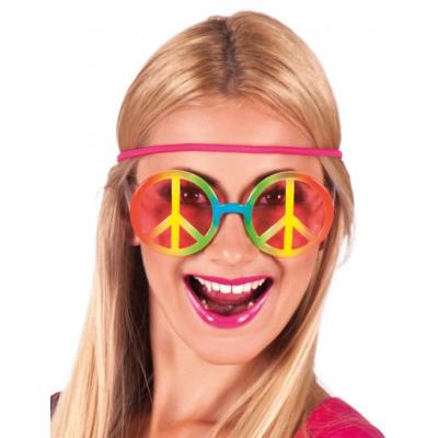 BOLAND Lunettes hippie peace and love adulte Ann&eacute;es 60 / Hippie 