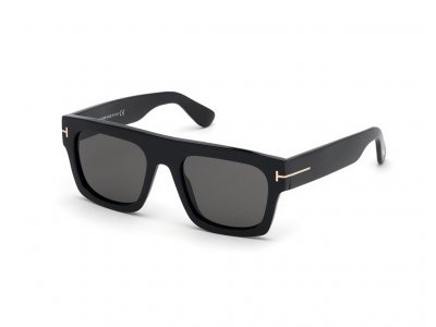 TOM FORD Lunettes  FAUSTO FT 0711 - Noir - Unisexe - Ac&eacute;tate - Verres fum&eacute;s