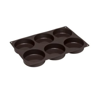 LURCH  Lot de 6 moules a burger - 33 x 22 cm - Marron
