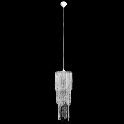 HELLOSHOP26 Lustre plafonnier suspendu lampe moderne cristal 70 cm blanc
