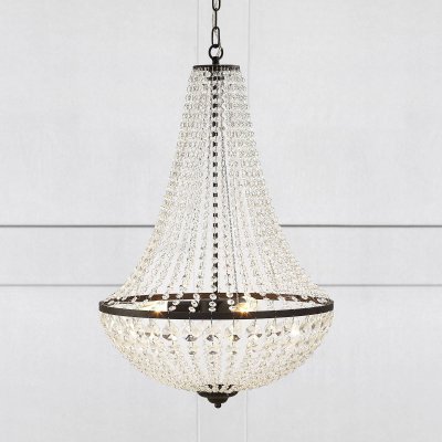 MARKSLOJD Lustre suspension en cristal GR&Auml;NS&Ouml; Noir 3 ampoules