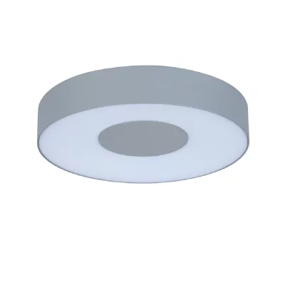 LUTEC  563800048 Applique Ublo Rond L 1L, M&eacute;tal, Int&eacute;gr&eacute;, 11 W, Gris