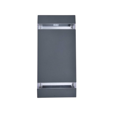 LUTEC  Applique d'ext&eacute;rieur LED FOCUS SQUARE, gris fonc&eacute;, 24 cm, IP44
