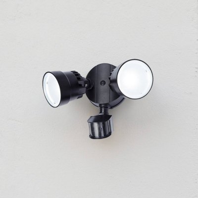 LUTEC  - Projecteur Ext&eacute;rieur Shrimp Noir 2x15W