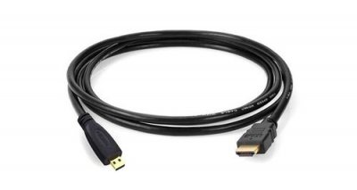 REEKIN LuxeBell Micro HDMI pour GoPro Hero 5 4 / Hero 3+ / Hero 3 - Cable Micro HDMI Version 1.4
