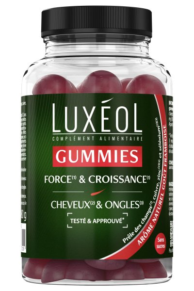 LUXEOL Lux&eacute;ol Force et Croissance Cheveux et Ongles, 60 gummies