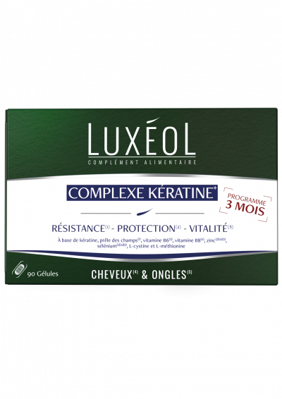 LUXEOL Lux&eacute;ol - Lux&eacute;ol - Complexe K&eacute;ratine Compl&eacute;ments alimentaires 90 un