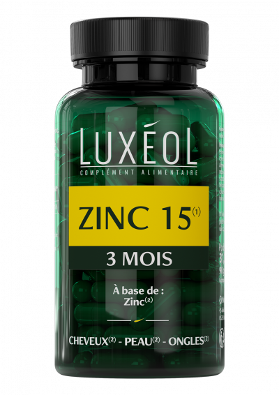 LUXEOL Lux&eacute;ol - Lux&eacute;ol Zinc 15 Compl&eacute;ment alimentaire90 un