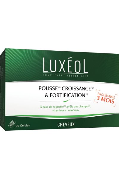 LUXEOL Lux&eacute;ol Pousse Croissance et Fortification, 90 g&eacute;lules