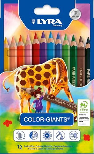 GENERIQUE Lyra - Crayon De Couleur Gros Module Assorti - Etui De 12