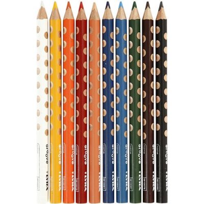 LYRA  crayons Groove 10 pi&egrave;ces multicolore