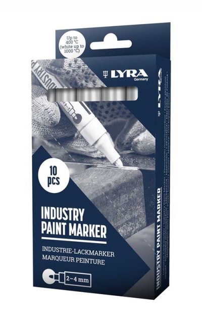 LYRA  L4040001-1-10 Industry - Marqueur blanc - 1 pi&egrave;ce - Couleur :