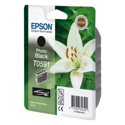EPSON Lys blanc T0591 noir photo