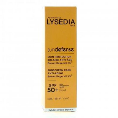 LYSEDIA  SunDefense soin protection solaire anti-&acirc;ge SPF50+ tube 50ml