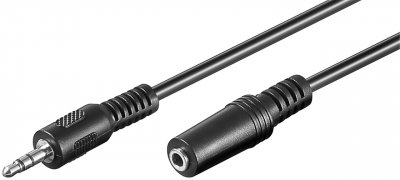 GOOBAY M-CAB - Rallonge de c&acirc;ble audio - mini jack st&eacute;r&eacute;o femelle pour mini jack st&eacute;r&eacute;o m&acirc;le - 3 m